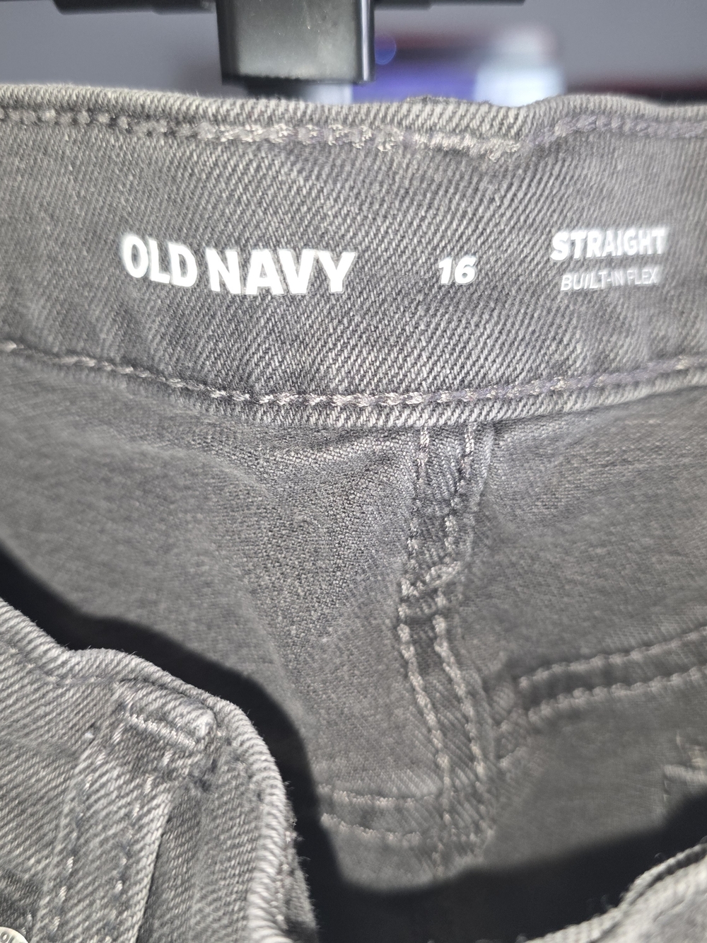 Old Navy Kids Straight Leg Jeans - Gray - Picture 4 of 4